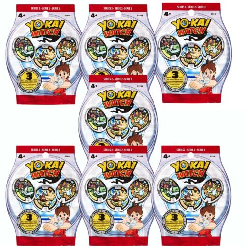 Sachets de 3 médailles Yo-Kai Watch - x7