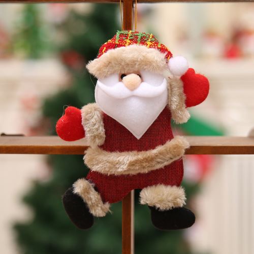 Décorations De Noël Père Noël Bonhomme De Neige Renne Jouet Poupée Accrocher Décorations N