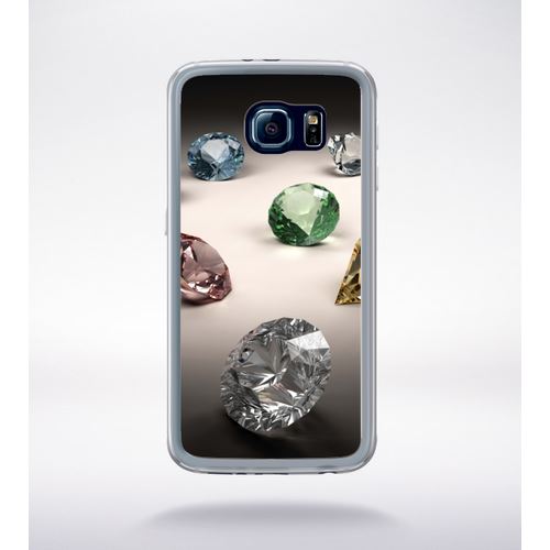 Coque Diamants Compatible Samsung Galaxy S6 Transparent