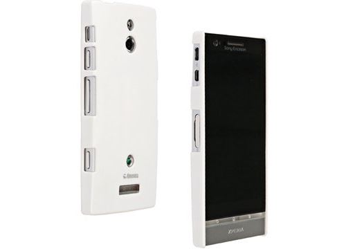 Krusell ColorCover - Beschermende bedekking voor mobiele telefoon - wit - voor Sony XPERIA P