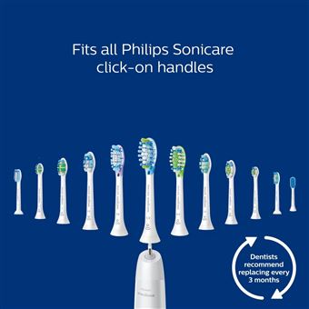 Lot de 8 têtes de remplacement Philips Sonicare Optimale Diamondclean Blanc