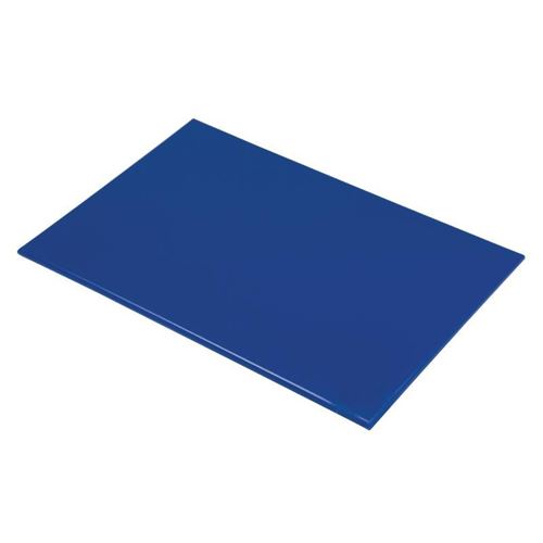 Planche à découper bleu 450 x 300 x 12 mm haute densité - Hygiplas - - Polyéthylène