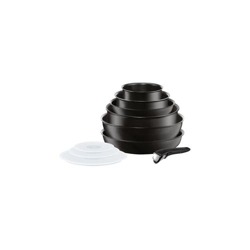 Tefal Ingenio Performance Batterie De Cuisine 10 Pieces L6549302 16-20-22-24-26cm Tous Feux Dont Induction - Noir