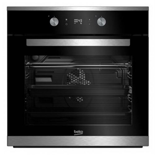 Beko BIM25302X - Oven - ingebouwd - niche - breedte: 56 cm - diepte: 55 cm - hoogte: 59 cm - met zelfreiniging - Klasse A -20% - kristalzwart