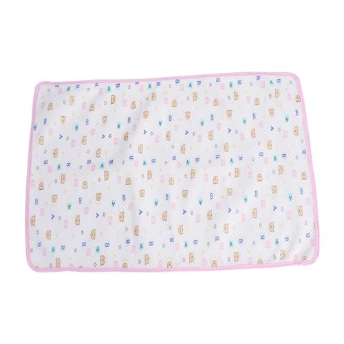 Couche jetable Imperméable à l'eau coton tapis d'urine couche-culotte rose emballé M