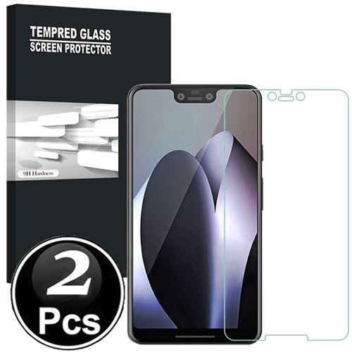 Google Pixel 3 XL Vitre protection d'ecran en verre trempé incassable lot de X2 Glass