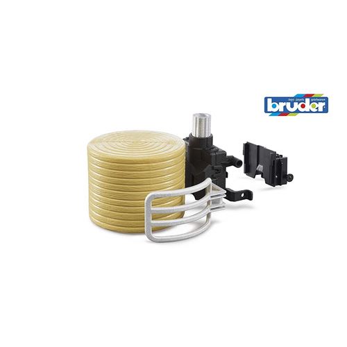 Bruder Accessoires Véhicules Miniatures : Pince À Ballots Avec 1 Balle Ronde