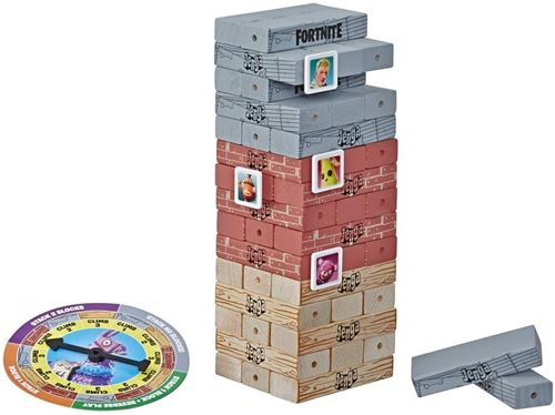 Hasbro jeu d'adresse Fortnite Jenga 11,5 x 8 cm multicolore
