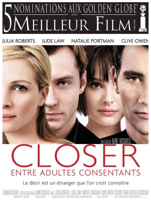 Closer, Entre Adultes Consentants AFFICHE CINEMA ORIGINALE État correct - N/A reconditionné disponible sur Fnac