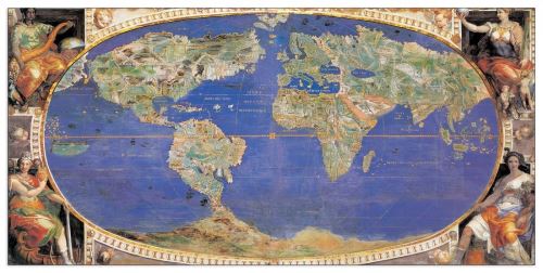 ANONYMOUS - MAPPA MONDO 3 (Panneaux MDF 100x49 cm)
