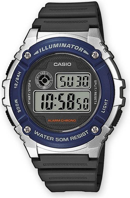 Montre Homme Casio Collection W-216H-2AVEF Bracelet En Résine grise