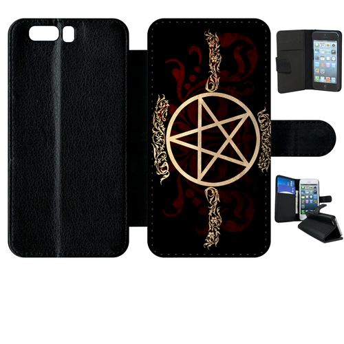 Etui À Rabat Huawei P10 Pentagramme Baroque