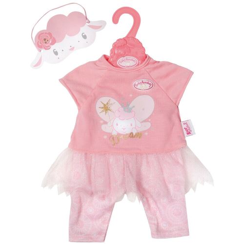 Pyjama rose avec tulle fee mouton baby annabell - 43 cm - habit poupee - zapf accessoire poupon