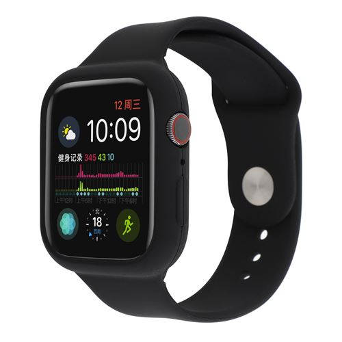 Bracelet De Montre Sport En Silicone Pour Apple Watch Series 6/ Se/ 5/ 4 44Mm - Noir