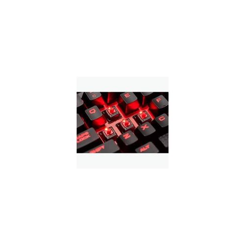 Corsair K63 Clavier Mécanique Gaming (Cherry MX Red, Rétro-Éclairage Rouge  AZERTY)