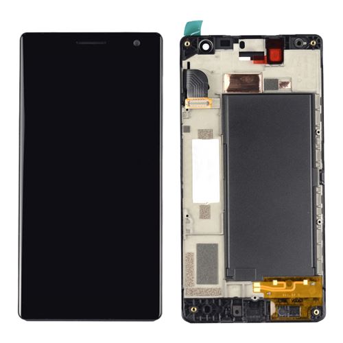 Ecran tactile + LCD noir pré-monté sur châssis de remplacement pour Nokia Lumia 730 et Nokia Lumia 735