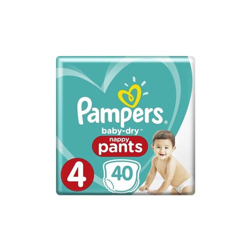 Pampers Baby Dry Pants Taille 4 - 8 A 15kg - 40 Couches - Format Pack Geant