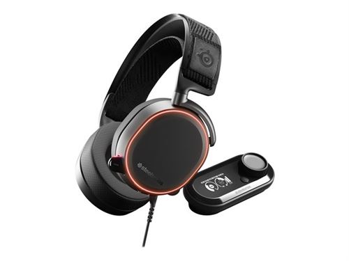 SteelSeries Arctis Pro - Koptelefoon - over oor - met bekabeling - USB, 3,5 mm-stekker - wit - met GameDAC