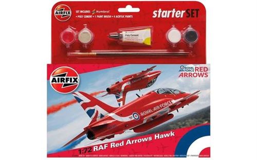 Medium Starter Set - Raf Red Arrows Hawk - 1:72e - Airfix