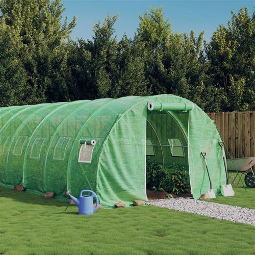 VIDAXL - Serre de jardin - 42 m² - 14x3x2 m - Vert - Image 2