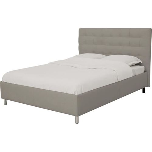 Lit Adulte Tyyli 140x190 Cm - Simili Taupe