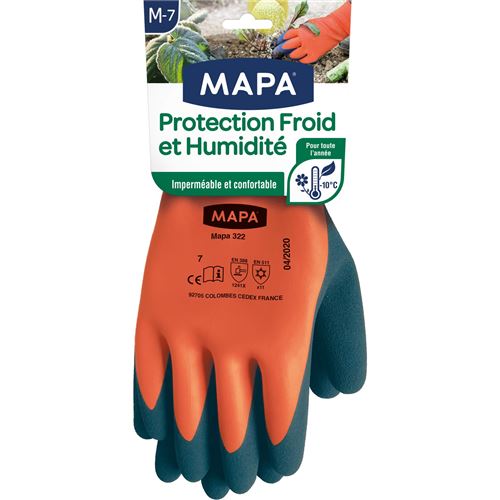 MAPA Gants de Jardin Protection anti Froid et Humidité - Taille M-7