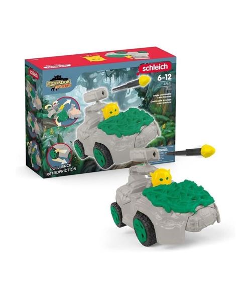 Schleich Marron Crashmobile De La Jungle Avec Mini Creature- 42671- Gamme Eldrador Mini Creatures - Neuf - Image 3