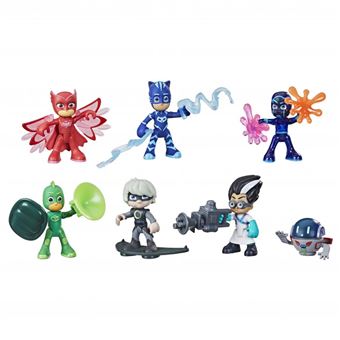 Figurines PJ Masks Pyjamasques Coffret Héros et Méchants