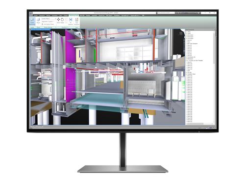 HP Z24u G3 - Écran LED - 24 - 1920 x 1200 WUXGA @ 60 Hz - IPS - 350 cd/m² - 1000:1 - 5 ms - HDMI, 2xDisplayPort, USB-C - argent turbo