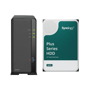 Serveur NAS Synology DS124 4To avec 1x disque dur Synology