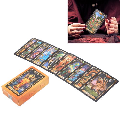 Carte de tarot design, jeu de cartes, jeu de société avec boîte pleine,  règle et guide