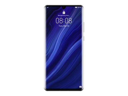 Huawei P30 Pro - 4G smartphone - double SIM - RAM 8 Go / Mémoire interne 256 Go - écran OEL - 6.47 - 2340 x 1080 pixels - 4x caméras arrière 40 MP, 20 MP, 8 MP - front camera 32 MP - noir