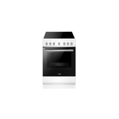 Non Communiqué Blanc Cuisinière Vitrocéramique 50Cm 4 Feux Fagor Facv203b