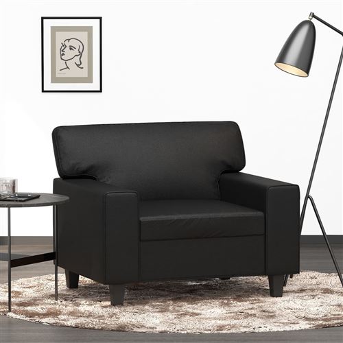 Vidaxl Noir Fauteuil 60 Cm Similicuir - Image 2