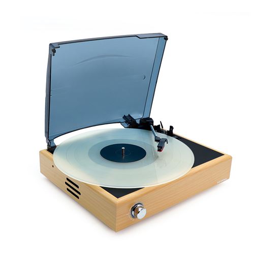 Platine vinyle avec haut-parleurs int&eacute;gr&eacute;s