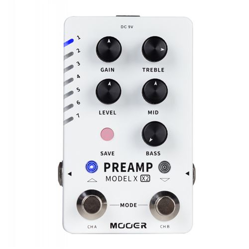 Mooer PREAMPMODELX2 - Pedale Preampli