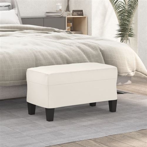 vidaXL Banc Crème 70x35x41 cm Similicuir