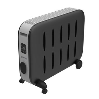 Radiateur mobile CERAMDUO 1522 à chaleur douce noir 1500W - 1