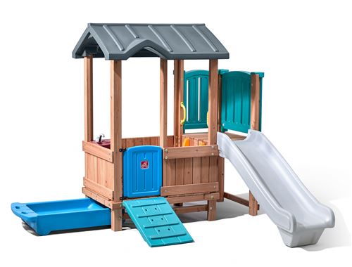 Step 2 - Maison de jeu Woodland Adventure - Avec toboggan - 193 cm - Image 2