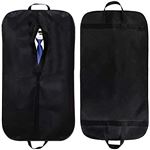 Housse à Vêtements Pliable Pour Costume Noir 98.5*60cm Usage Voyage Avec Poignées