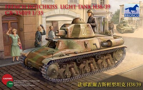 French H38/39 Light Tank ( 2 Versions)- 1:35e - Bronco Models