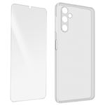 Coque et étui téléphone mobile VISIODIRECT Verre Trempé pour Samsung Galaxy  A14 4G 6.6+ Verre Trempé pour Caméra Arrière + Coque transparente - 