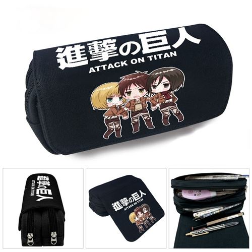Trousse - Attack on Titan -2 compartiments- Multicolore (20x10x7.5cm) #32