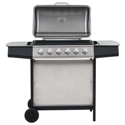 Vidaxl Argent Barbecue Gaz 6 Zones Inox/Argenté - Image 2