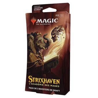 Pack de 3 boosters de draft Magic the Gathering Strix Haven Modèle aléatoire