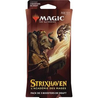 Pack de 3 boosters de draft Magic the Gathering Strix Haven Modèle aléatoire