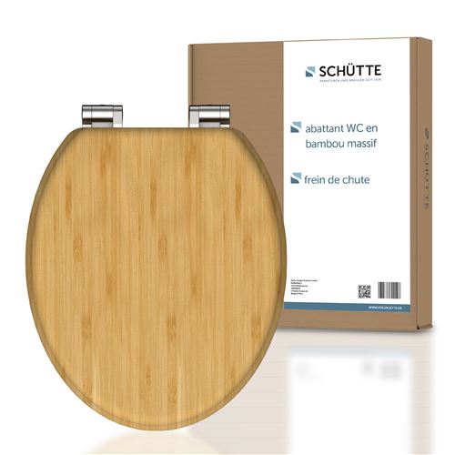 Schütte WC-Sitz "Bambus" 1 Stk. tlg. bruchsicher und kratzfest, Absenkautomatik, Standardmaß