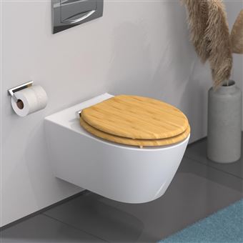 SCHÜTTE Siège de toilette fermeture en douceur NATURAL BAMBOO
