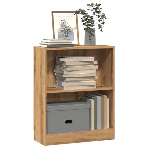vidaXL - Bibliothèque - Chêne Artisanal - 60x24x76 cm - Image 2