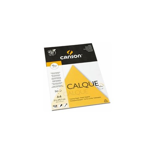  Bloc Calque A3 90g/M&sup2; 50 Feuilles Microfine